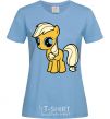 Women's T-shirt Little Apple Jack sky-blue фото