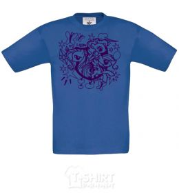 Kids T-shirt My little pony print royal-blue фото
