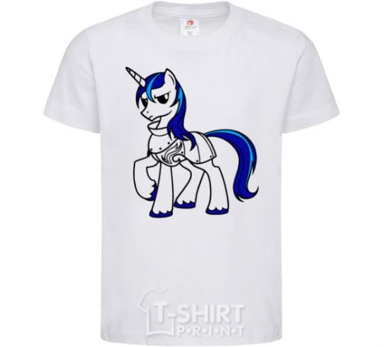 Kids T-shirt Shining Armor White фото