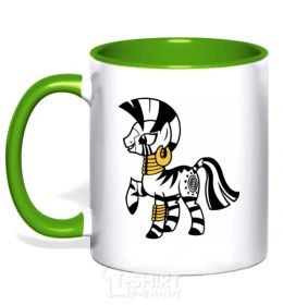 Mug with a colored handle