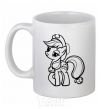 Ceramic mug Applejack the pony White фото