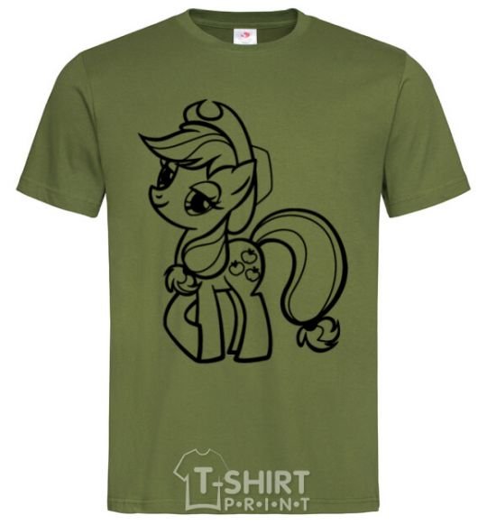 Men's T-Shirt Applejack the pony millennial-khaki фото