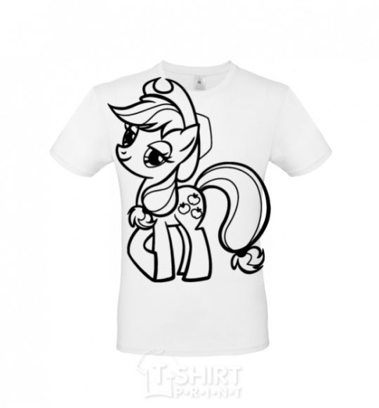 Men's T-Shirt Applejack the pony White фото