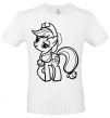 Men's T-Shirt Applejack the pony White фото