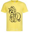 Men's T-Shirt Applejack the pony cornsilk фото