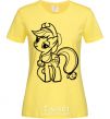 Women's T-shirt Applejack the pony cornsilk фото