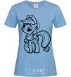 Women's T-shirt Applejack the pony sky-blue фото