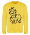 Sweatshirt Applejack the pony yellow фото