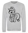 Sweatshirt Applejack the pony sport-grey фото