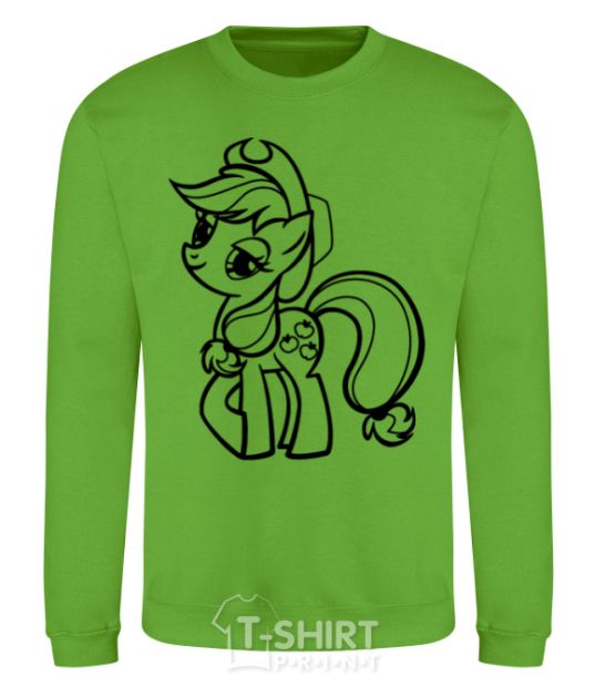 Sweatshirt Applejack the pony orchid-green фото