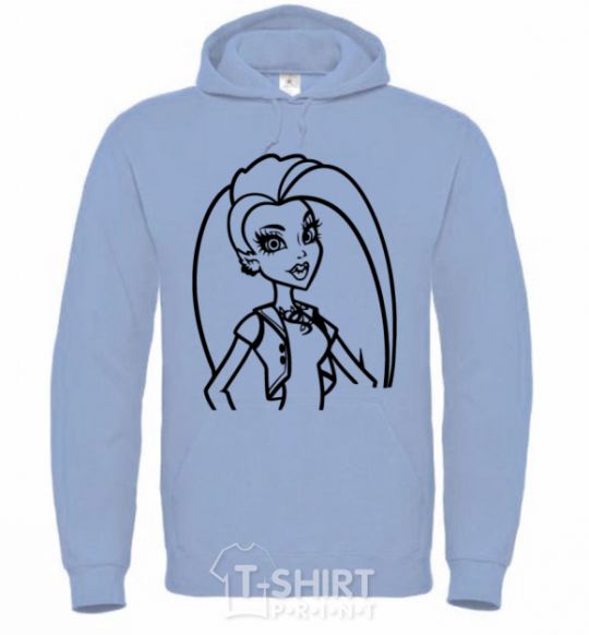 Men`s hoodie Monster High Venus McFlytrap sky-blue фото