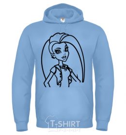 Men`s hoodie Monster High Venus McFlytrap sky-blue фото