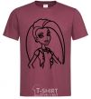 Men's T-Shirt Monster High Venus McFlytrap burgundy фото