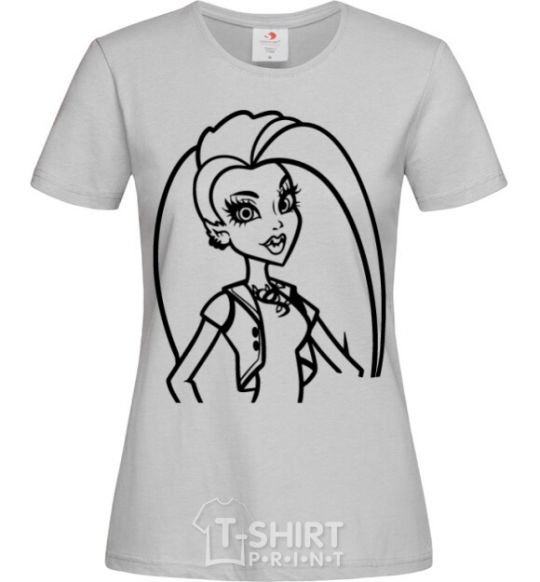 Women's T-shirt Monster High Venus McFlytrap grey фото