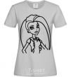 Women's T-shirt Monster High Venus McFlytrap grey фото
