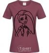 Women's T-shirt Monster High Venus McFlytrap burgundy фото