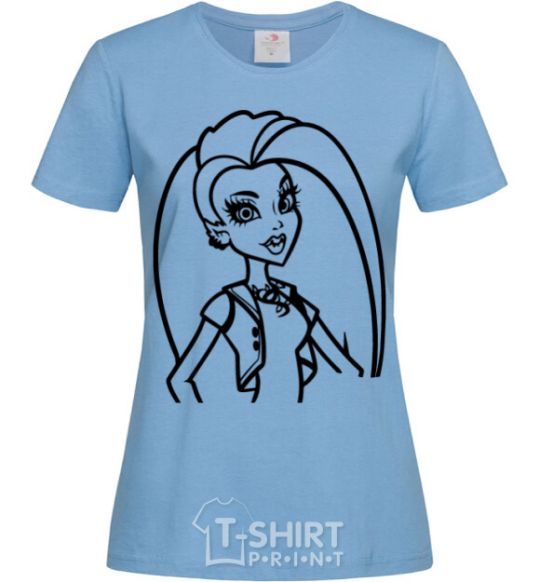 Women's T-shirt Monster High Venus McFlytrap sky-blue фото