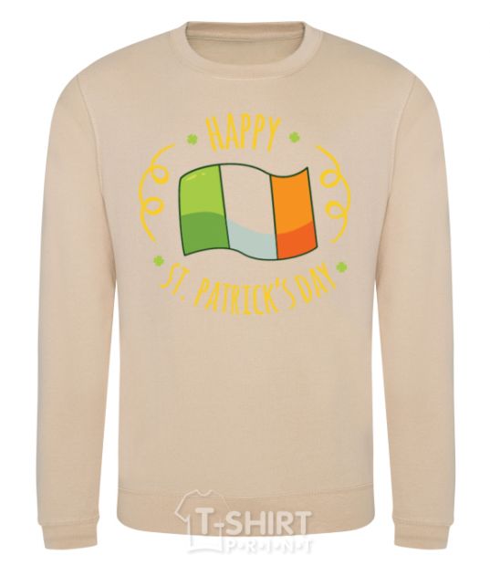 Sweatshirt Happy St Patrick's day sand фото