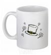 Ceramic mug Hat White фото