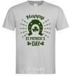 Мужская футболка Счастливого Дня Святого Патрика Серый фото