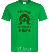 Мужская футболка Счастливого Дня Святого Патрика Зеленый фото
