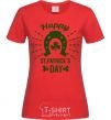 Women's T-shirt Happy St. Patrick's Day red фото