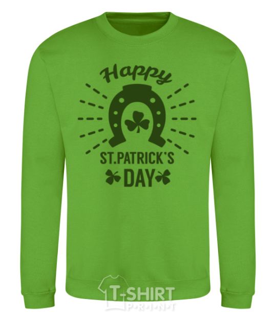 Sweatshirt Happy St. Patrick's Day orchid-green фото