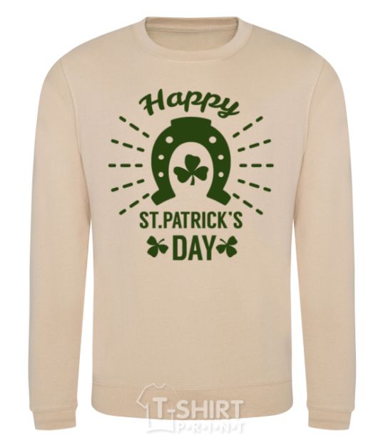 Sweatshirt Happy St. Patrick's Day sand фото