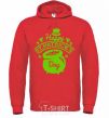 Men`s hoodie Happy St. Patricks Day bright-red фото