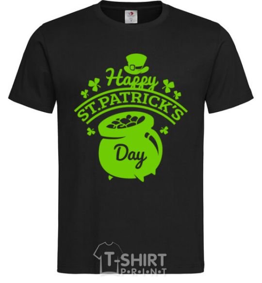 Мужская футболка Happy St. Patricks Day Черный фото
