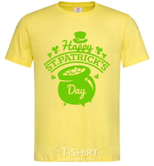 Мужская футболка Happy St. Patricks Day Лимонный фото