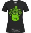 Women's T-shirt Happy St. Patricks Day black фото