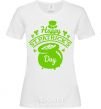 Women's T-shirt Happy St. Patricks Day White фото