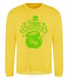Sweatshirt Happy St. Patricks Day yellow фото