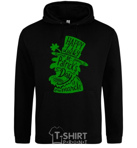 Men`s hoodie Leprechaun black фото