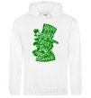 Men`s hoodie Leprechaun White фото