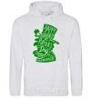 Men`s hoodie Leprechaun sport-grey фото