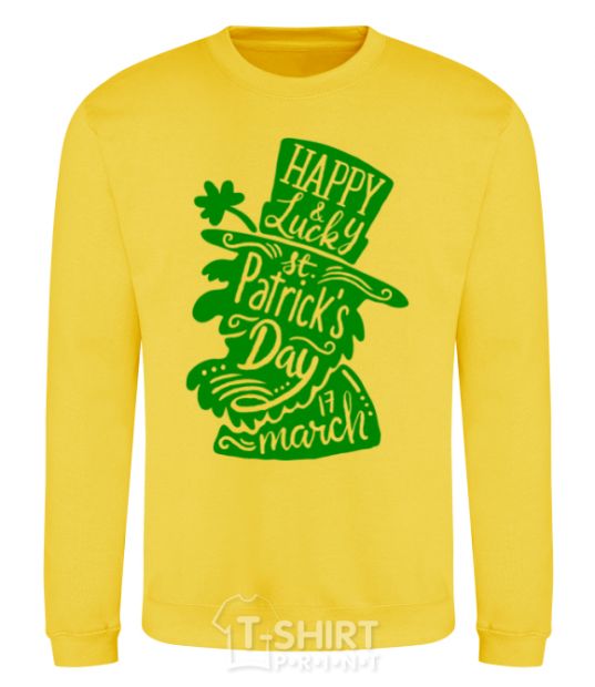 Sweatshirt Leprechaun yellow фото