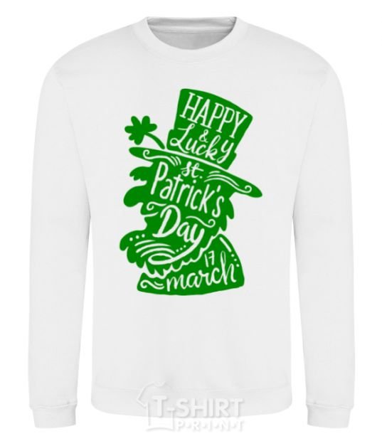 Sweatshirt Leprechaun White фото