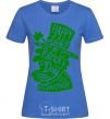 Women's T-shirt Leprechaun royal-blue фото