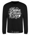 Sweatshirt St. Patrick's pattern black фото