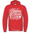 Men`s hoodie St. Patrick's pattern bright-red фото