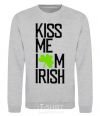 Sweatshirt Kiss me i am irish sport-grey фото