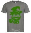 Мужская футболка Hipster leprechaun Графит фото