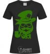 Women's T-shirt Hipster leprechaun black фото