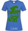 Women's T-shirt Hipster leprechaun royal-blue фото