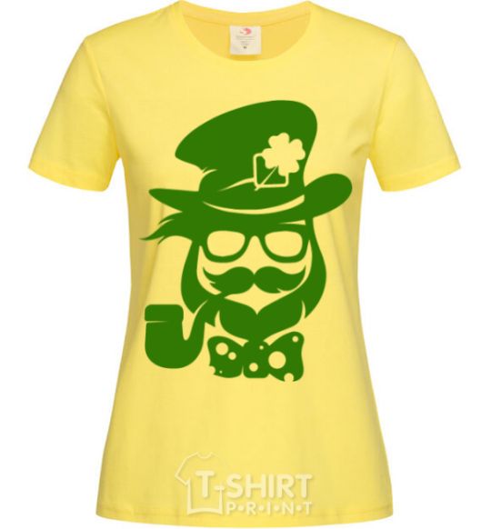 Women's T-shirt Hipster leprechaun cornsilk фото