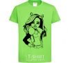 Kids T-shirt Claudine Wolfe portrait orchid-green фото