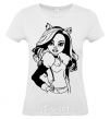 Women's T-shirt Claudine Wolfe portrait White фото