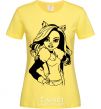 Women's T-shirt Claudine Wolfe portrait cornsilk фото